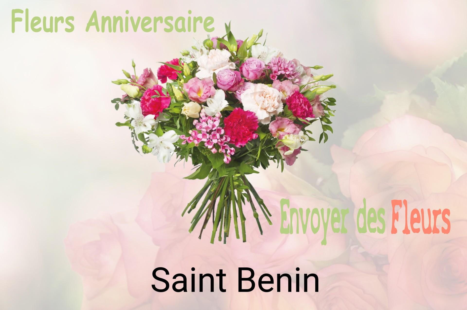 Bouquet de fleurs d’anniversaire livré à Saint-Benin