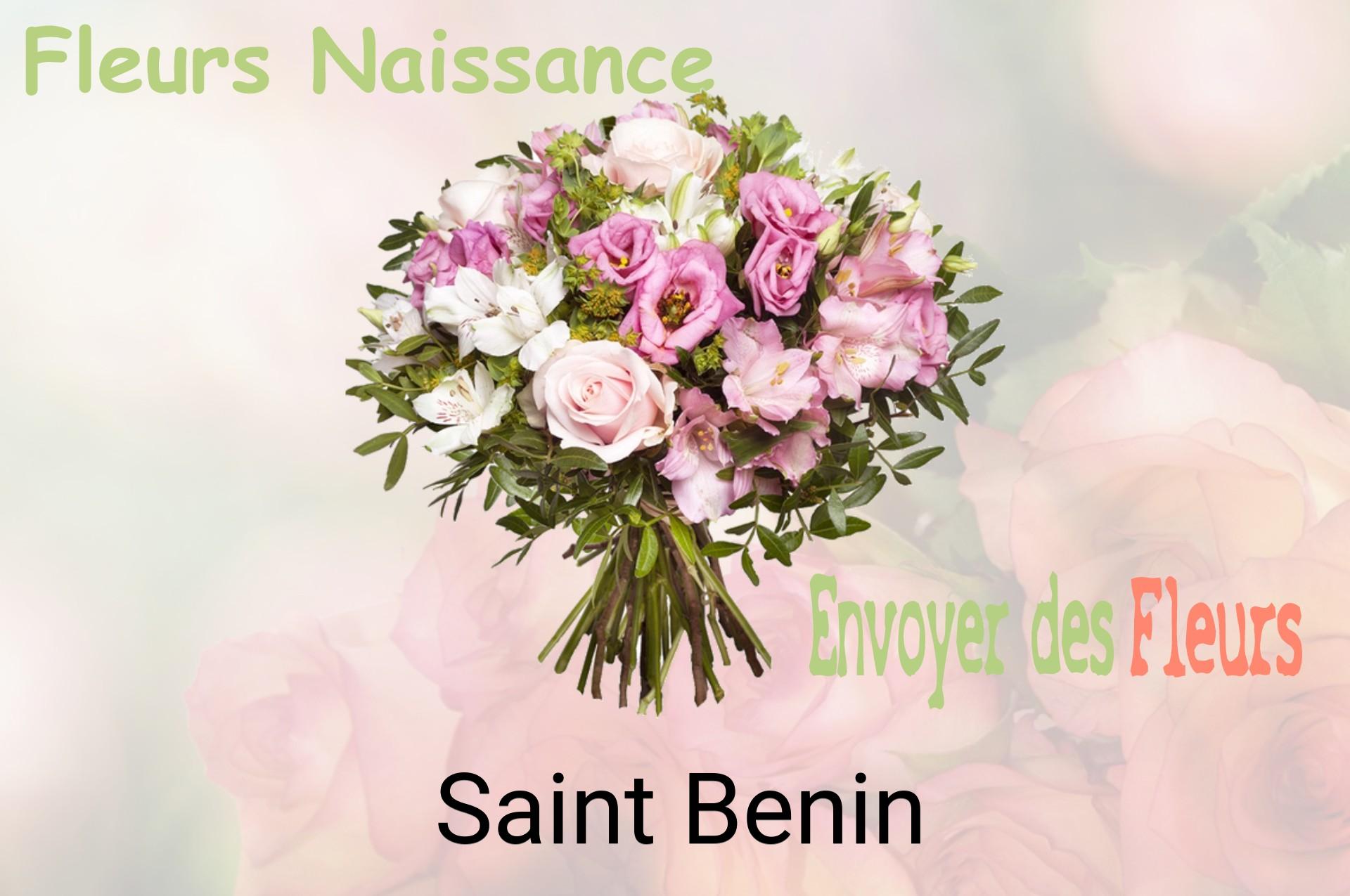 Bouquet de fleurs de naissance livré à Saint-Benin